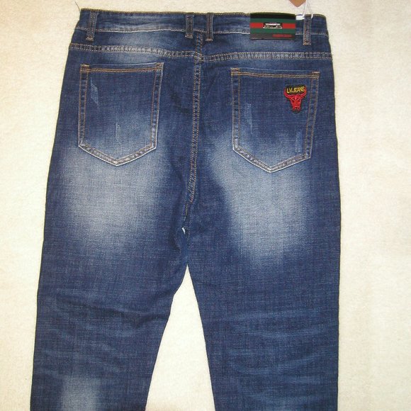 FC 2503 MEN Vouge Fashion (Size 36 Long) Distressed  Denim (Straight Leg) - Picture 13 of 16